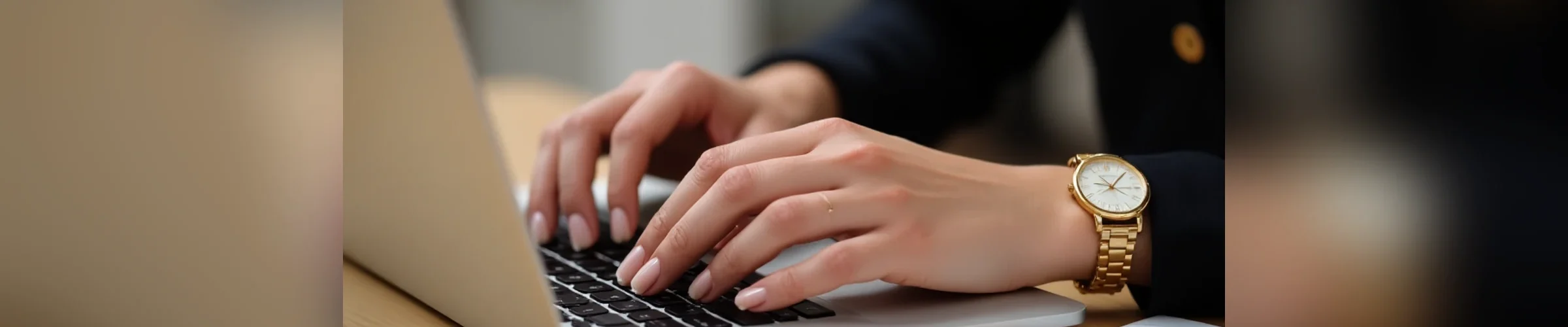 Assinatura de documento em mesa de madeira